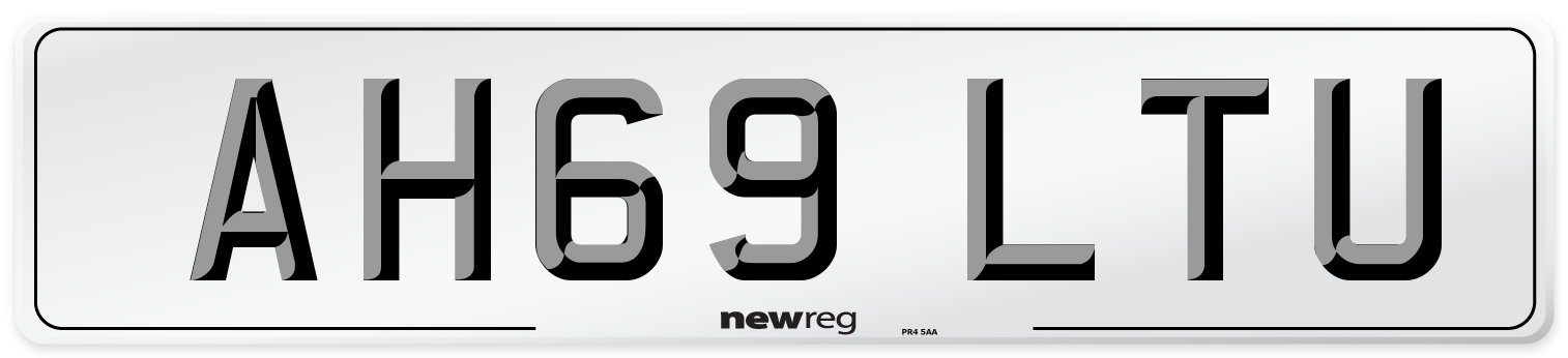 AH69 LTU Number Plate from New Reg